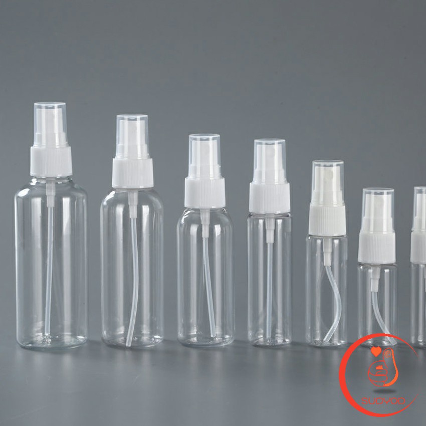 ขวดใส่สเปรย์พกพา ขวดสเปรย์ สีใส ขวดสเปรย์น้ำหอม มี ขนาด 30 50 100 มล  Transparent spray bottle