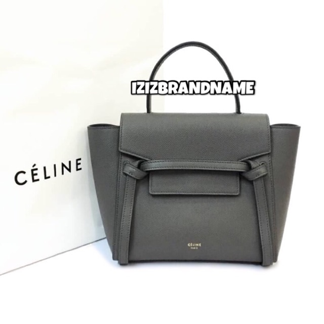 Celine Nano Belt Bag in Grey