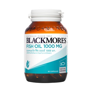 Blackmores แบลคมอร์ส ฟิช ออยล์ 1000 (80 แคปซูล) Fish oil 1000 mg. (80 cap)