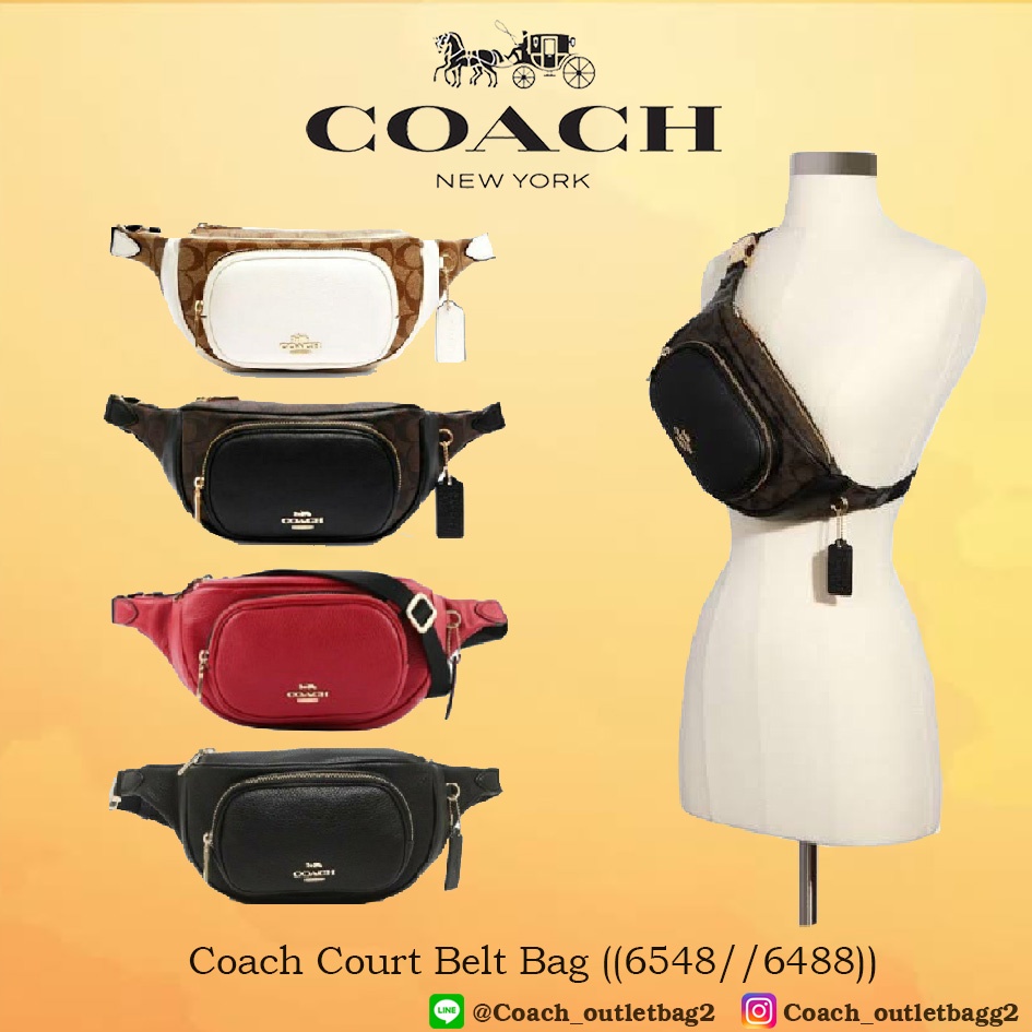 Coach Court Belt Bag ((6548//6488))