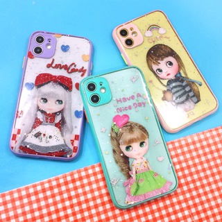 SAMSUNG A12 A71 5G S21ULTRA  พร้อมส่ง!! เคสขอบนิ่มใส TPU พิมพ์ลายกันรอยกล้อง เคลือบเจลกากเพชร เคสมือถือแฟชั่น