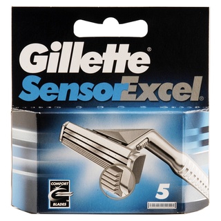 Free Delivery Gillette Sensor Excel Razor Blades 5pcs. Cash on delivery