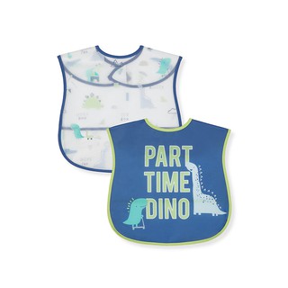 mothercare sleepysaurus toddler crumb catcher bibs - 2 pack RA733 ผ้ากันเปื้อน