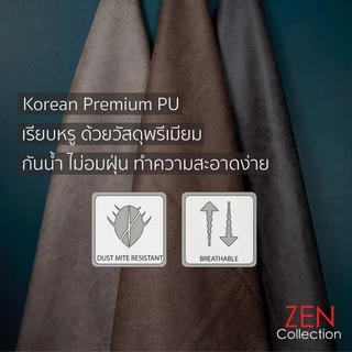ZEN Collection เตียงนอน ฐานเตียง+หัวเตียง 6ฟุต 5ฟุต 3ฟุตครึ่ง (ไม่รวมที่นอน) NEW YORK+ Bedding Frame | Premium PU