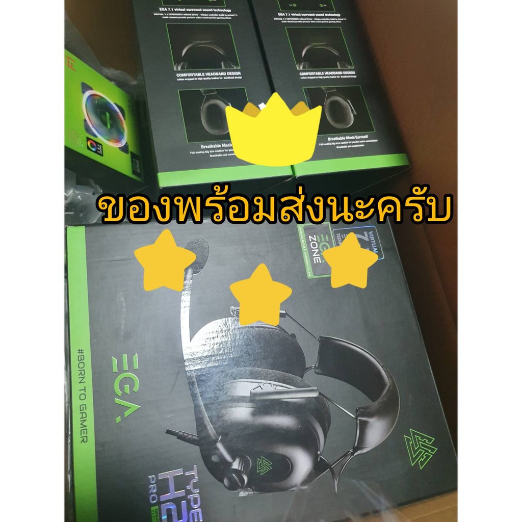 EGA Type H2 Pro หูฟังเกมมิ่ง ใช้ได้ทั้ง PC และ มือถือ ของพร้อมส่ง ( รับ ...