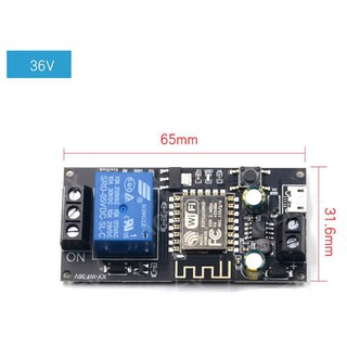 โมดูลรีเลย์รีโมตคอนโทรล DC6V~36V APP ESP-12F XY-WF36V สําหรับโทรศัพท์มือถือ