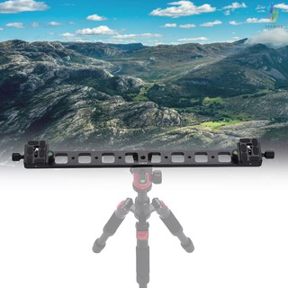 Andoer PU-480 Extended Double QR Quick Release Plate Camera Bracket Track Slider Aluminum Alloy for Tripod Ballhead