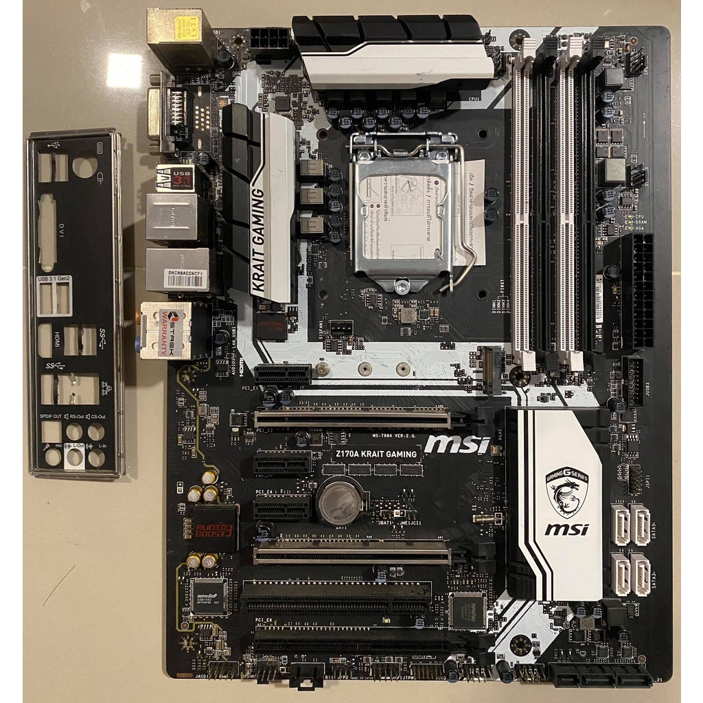 MAINBOARD (เมนบอร์ด) 1151 MSI Z170A KRAIT GAMING GEN6 SOCKET1151 6GPU สภาพดี ไม่มีตำหนิ