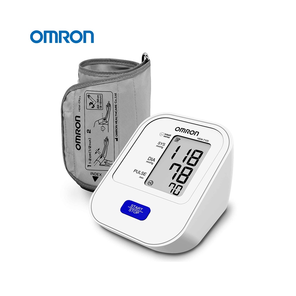 Omron HEM 7120 Fully Automatic Digital Blood Pressure Monitor เครื่องวัดความดันโลหิตอัตโนมัติ รับประกันศูนย์ไทย 5 ปี