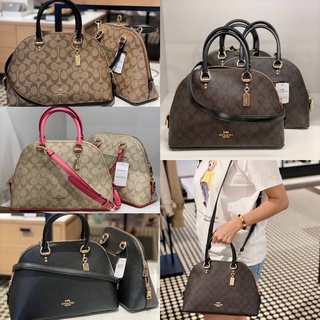 แท้100%พร้อมส่ง COACH KATY SATCHEL IN SIGNATURE CANVAS 2558