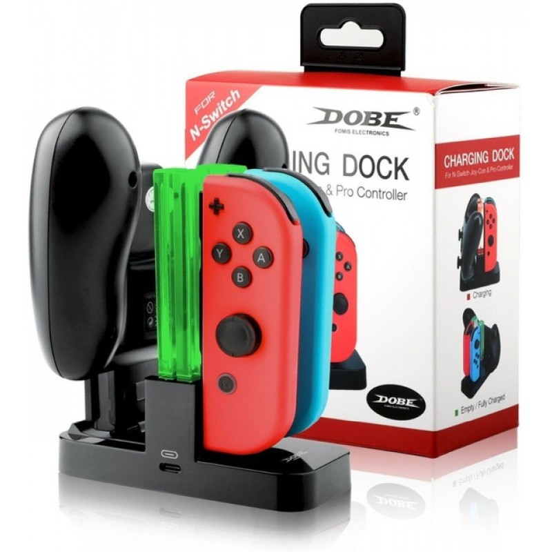 แท่นชาร์จจอยJoy-Con Nintendo Switch  Charging Dock Nintendo Switch Joy Con+Joy Pro ยี่ห้อ Dobe ของแท้