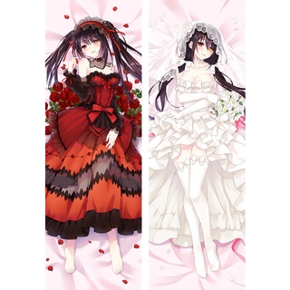 ปลอกหมอนอิง พิมพ์ลายอนิเมะ Date a Live Tokisaki Kurumi Nightmare Dakimakura ขนาด 60x180 ซม.