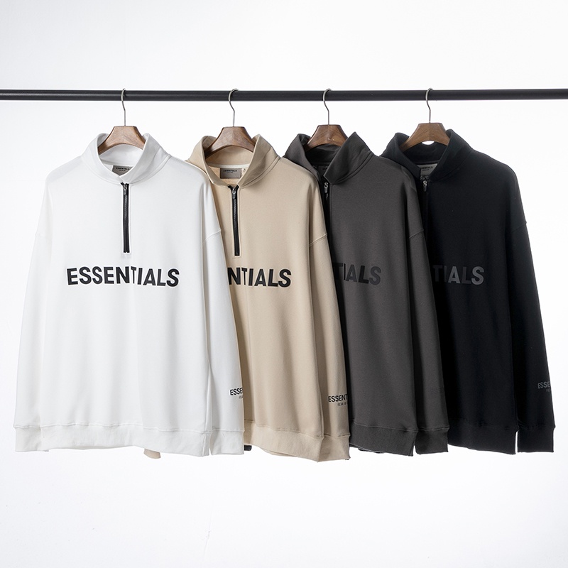 Fear OF GOD FOG ESSENTIALS เสื้อกันหนาวลําลอง แขนยาว แฟชั่นสําหรับผู้ชาย และผู้หญิง