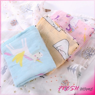 ผ้าห่อตัวเด็กแรกเกิด มัสลินคอตตอน 100% ขนาด 120*120 cm Muslin Baby towel