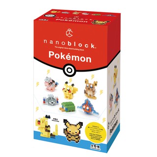 ของแท้จากญี่ปุ่น🧡 Kawada NBMC_08S Nanoblock mininano Pokemon Type:Electric (6 Types) นาโนบล็อคโปเกม่อนสายฟ้า