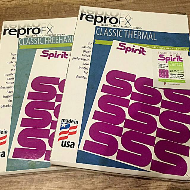 Stencil/Thermal Paper Spirit Repro USA Tracing Tattoo Paper - ขายปลีก 1 และ 5 ชิ้น