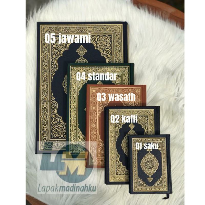 Mushaf Madinah (Alquran) Q1 Q2 Q3 Q4 Q5 Mujazza Juz Amma / Original Print Malik Fahd Madinah