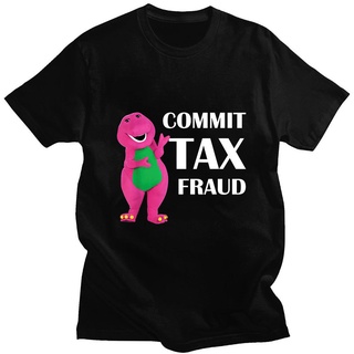 [S-5XL] เสื้อยืดแขนสั้นลําลอง ผ้าฝ้าย 100% พิมพ์ลาย Commit Tax Fraud Lovers Send Friends ทรงหลวม แฟชั่นฤดูร้อน สําหรับคู