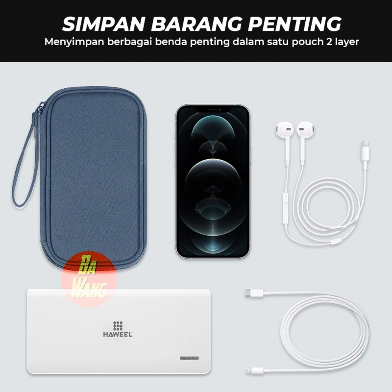 HAWEEL Travel Pouch Gadget กระเป๋าอเนกประสงค์ ออแกไนเซอร์ สายชาร์จ thumbnail 6