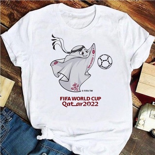 Qatar FiFA World Cup 2022 Distro เสื้อยืดผู้ชายแขนสั้นผู้หญิง