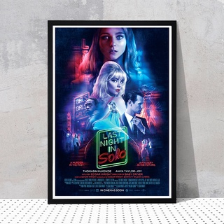 Last Night in Soho Posters โปสเตอร์หนัง ฝัน-หลอน-ที่โซโห Anya Taylor-Joy ขนาด 33x48 cm