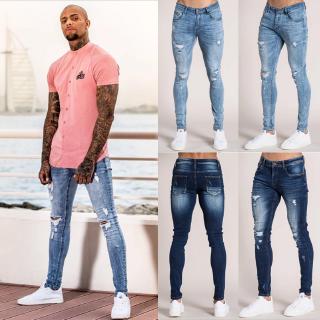 Skinny Jeans Men Pant กางเกงยีนส์สกินนี่ กางเกงยีนส์ แฟชั่นบุรุษ กางเกงยีนส์เดฟขัดขาด ขาเดฟรุ่น กางเกงยีนส์ผู้ชายขาเดฟ