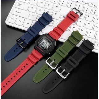 สายยาง 18 มม. แบบใหม่สุดทันสมัย สำหรับนาฬิกา Casio รุ่น W-218h F-108 AE1200 1300 AE-1500 W-752H