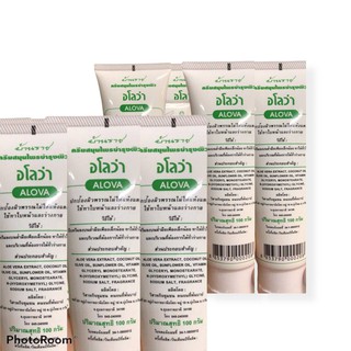 ครีมสมุนไพรบำรุงผิว อโลว่า ALOVA  ปริมาณ 100 กรัม  1 หลอด  ปกป้องผิวพรรณไม่ให้แห้งแตก protect the skin from dryness.