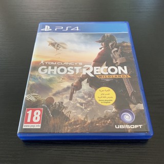 (USED)แผ่นGHOSTRECONของPS4ใหม่กริบไม่มีริ้วรอย