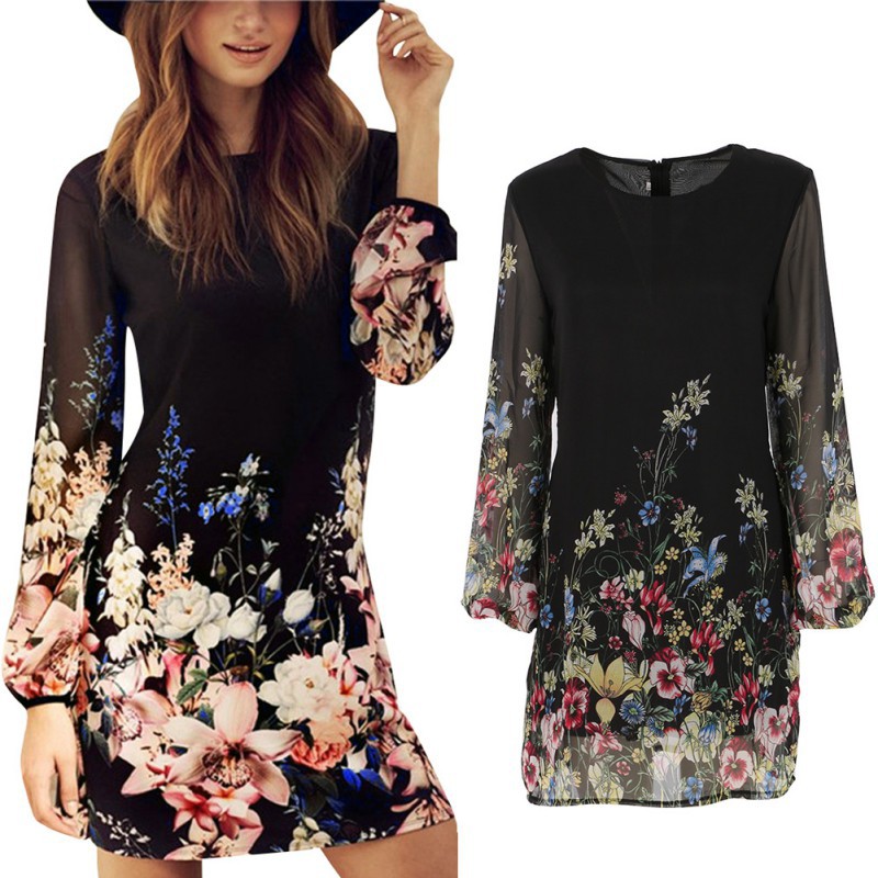 ราคา dress ทักแชทมา เพื่อรับนะจ้ะ ชุดเดรสสั้น แขนยาว ผ้าชีฟอง
