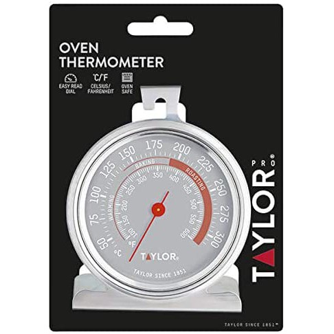 Taylor Oven/Grilled Thermometer เทอร์โมมิเตอร์เตาอบ หน้าปัดใหญ่3.4นิ้ว องศาเซลเซียสอยู่ด้านนอก