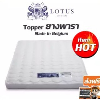 Lotus Topper ยางพาราแท้ รุ่น Companion l ขนาด 3.5 ฟุต หนา 2 นิ้ว (Latex Made In Belgium)