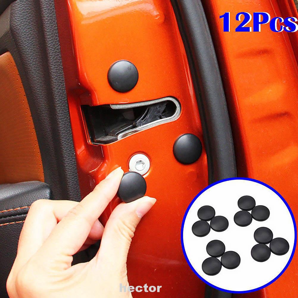 1Car Interior Door Lock Screw Protector Cover AntiRust Cap Trim