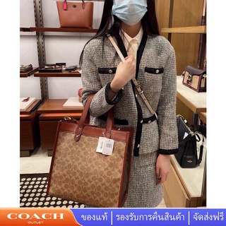 Coach C0776 Fied Tote Bag/กระเป๋าช้อปปิ้ง/กระเป๋าสะพายผู้หญิง