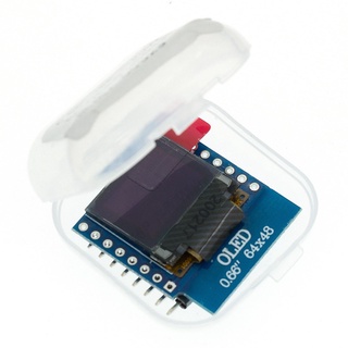 โมดูล OLED 0.66 นิ้ว OLED LED LCD Dispaly Shield สําหรับ WEMOS D1 MINI ESP32 64X48 0.66 นิ้ว หน้าจอ 0.66 นิ้ว IIC I2C