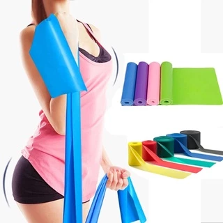 ยางยืดออกกำลังกาย Elastic Band ยางยืดพิลาทิส ยางยืดโยคะ ยาว 150/200 cm ฟิตเนสโยคะ พิลิทิส