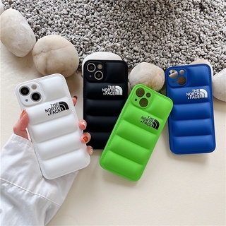 【The North Face】เคสโทรศัพท์มือถือนิ่ม กันกระแทก ลายเสื้อโค้ท 3D สําหรับ iphone 13 pro max 7 8 Plus 7p 8p X Xr Xs max 11 pro max 12 pro max