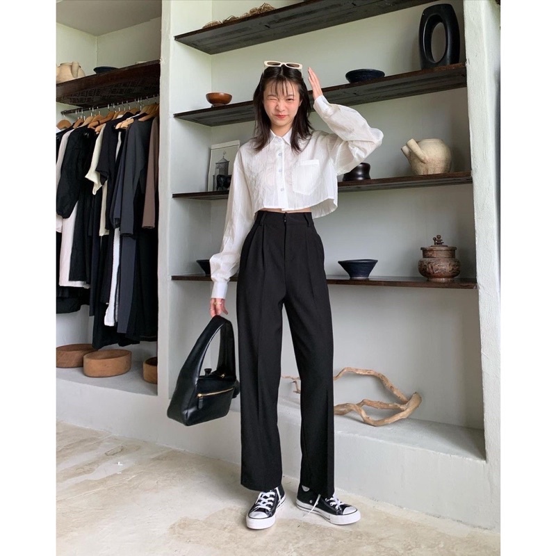 ส่งต่อ กางเกงสีดำ Stylist_shop | Pants120 Berlin Pants by Stylist