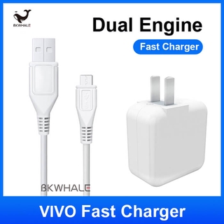 BKWHALE Charger VIVO สายชาร์จ ชุด Micro USB หัวชาร์จ 2A รองรับ USB 3.0 สายชาร์จ Android สายชาร์จ VIVO Y11 Y12 Y17 Y19 Y91 V7 V9 V11 Pro