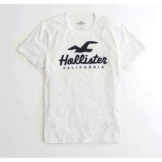 เสื้อยืดโอเวอร์ไซส์ใหม่สไตล์ขายร้อน Hollister โลโก้กราฟิก Men Birthday Gift t shirtS-3XL