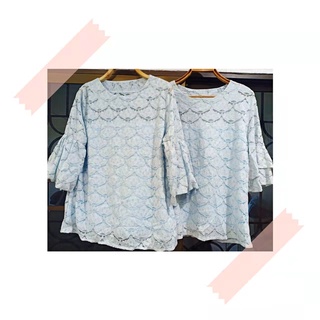 🌟🌟🌟เสื้อลายลูกไม้ สินค้ามือ 1 สินค้าโละสต๊อก อก42 ยาว25 ผ้านิ่ม ใส่สบาย S-29