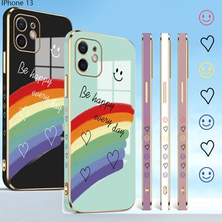 Compatible With iphone 13 12 Pro MAX Mini เคสไอโฟน สำหรับ Case Smile Lover Heart TPU เคส เคสโทรศัพท์ เคสมือถือ