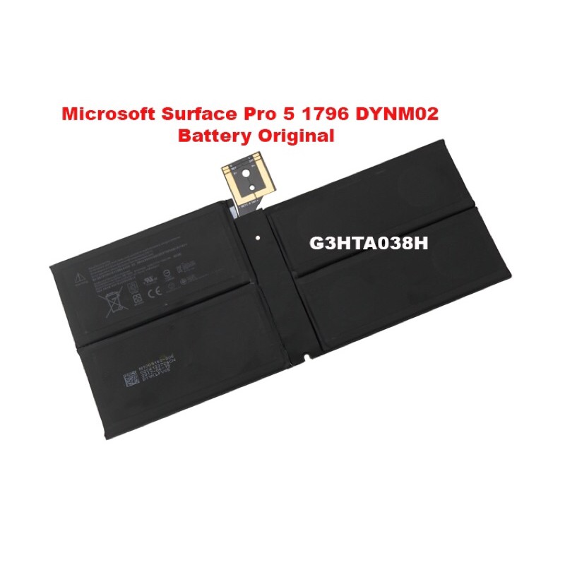 Microsoft Surface Pro 5 1796 DYNM02 G3HTA038H Tablet Battery Original
