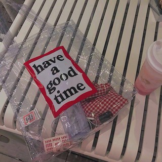ทักแชทก่อนสั่ง 🕙 กระเป๋าใส (Have a good time)