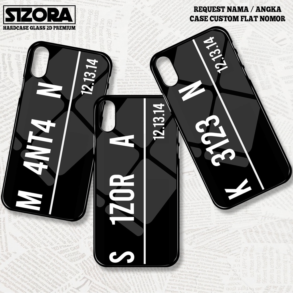 เคส เคส REQUEST NAME Custom Flat Number Case VIVO Y91C Y1S Y12 Y15 Y17 Z1 PRO Y19 Y91 Y93 Y95 Y71 Y8