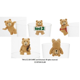 Gashapon Putitto Model Ted 2 Cup - กาชาปอง พูทิตโตะ โมลเดล ตุ๊กตาเกาะแแก้ว น้องหมีเท็ดดี้ หมีไม่แอ๊บ แสบได้อีก ภาค 2