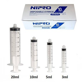 Syring Nipro กระบอกฉีดยาไซริ้งฉีดยา กระบอกฉีดยา 1-50 ml (ชิ้น)
