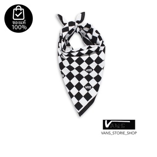 ผ้าพันคอ ผ้าเช็ดหน้าVANS CHECK BANDANA BLACK WHITE สินค้ามีประกันแท้