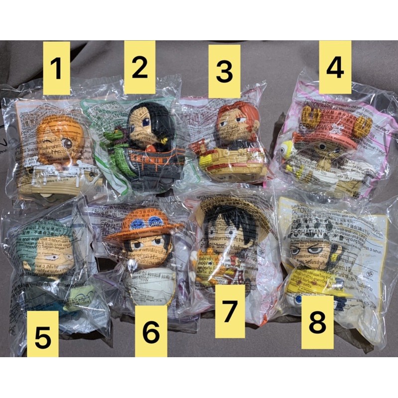 Mcdonald Happy meal Mcdonald’s แฮปปี้มีล แมคโดนัลด์ วันพีช แมคโดนัลด์