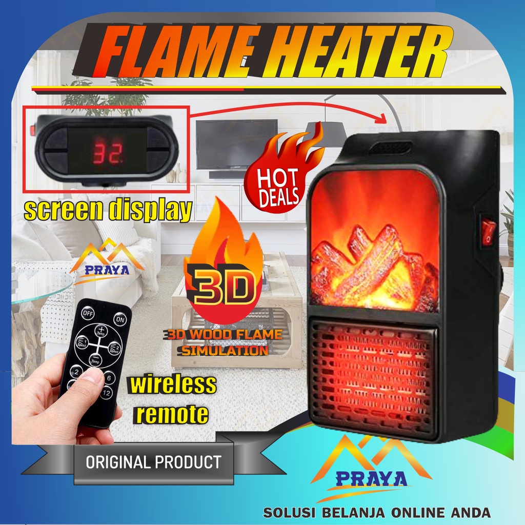 Smart HEATER DIGITAL WIRELESS HEATER AIR WARMING TOOL ห้องแบบพกพา